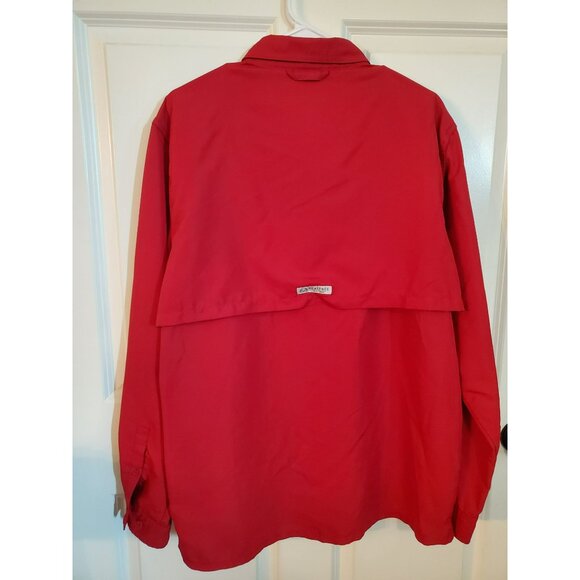 REALTREE Fishing Men's Red long sleeved shirt Size Large - Picture 2 of 5
